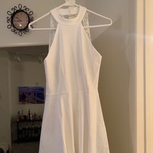 White cocktail dress